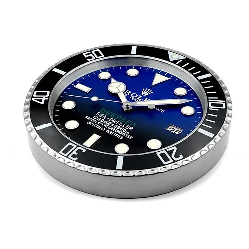 Rolex DEEPSEA Series，Black & Blue | Wall Clock
