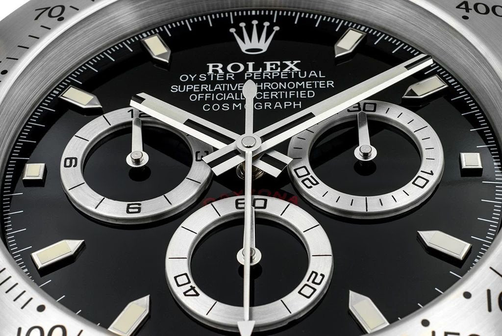 Rolex Wall Clock Daytona Series ,Silver & White
