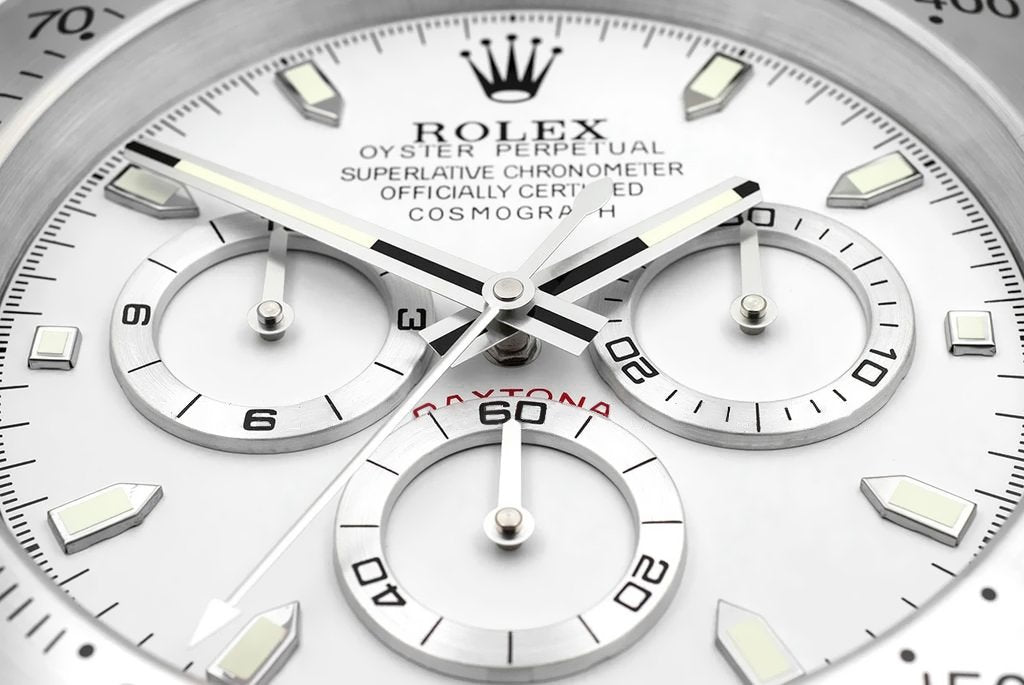 Rolex Wall Clock Daytona Series ,Silver & White