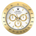Rolex Wall clock Daytona Series,Gold & White