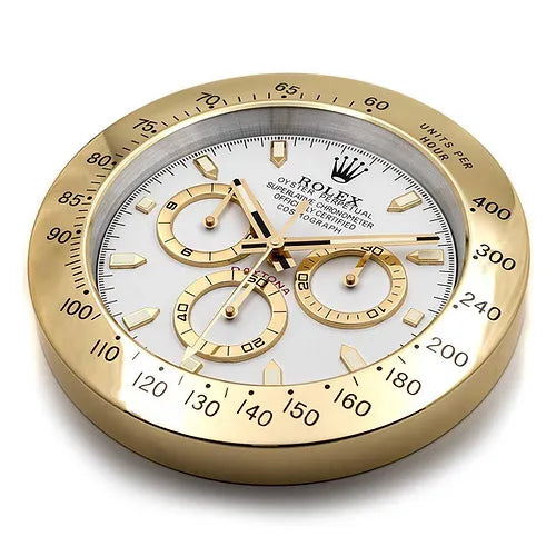 Rolex Wall clock Daytona Series,Gold & White