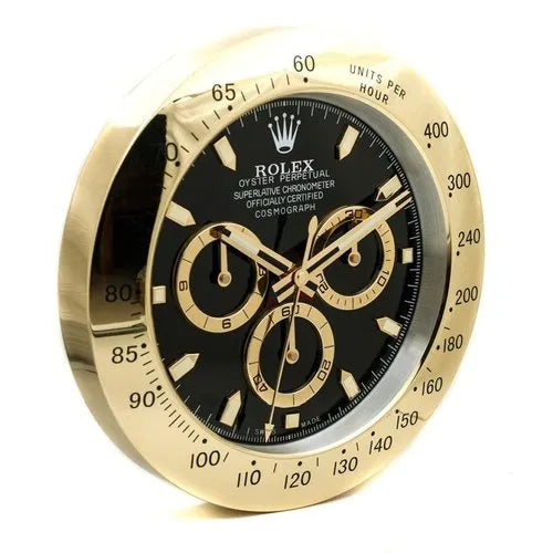 Rolex Wall Clock Daytona Series,Gold & Black