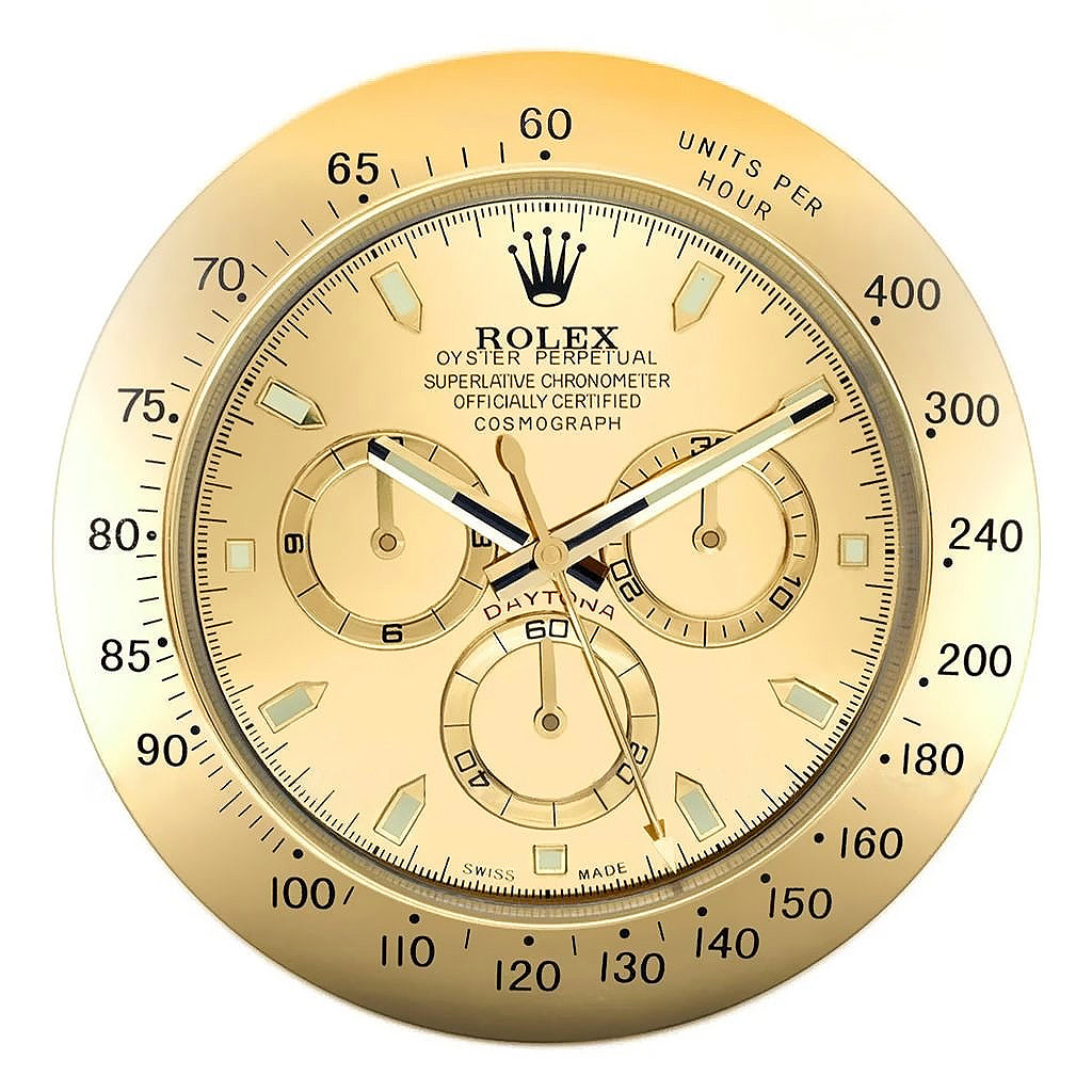 Rolex Wall Clock Daytona Series ,Full Gold