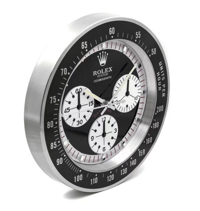 Rolex Daytona Paul Newman Wall Clock | White Logo