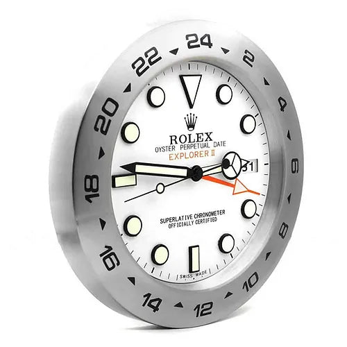Rolex Explorer II Series, White dial | Wall Clock