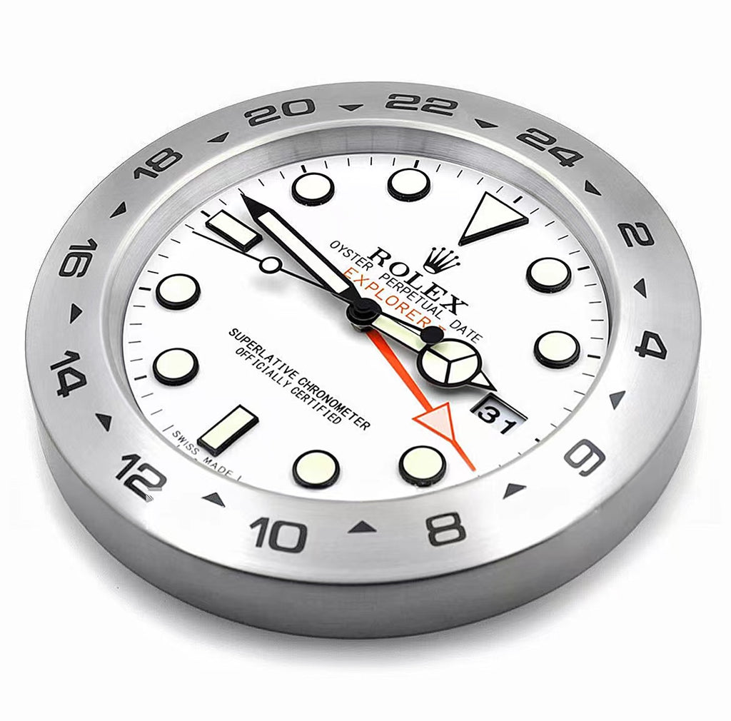 Rolex Explorer II Series, White dial | Wall Clock