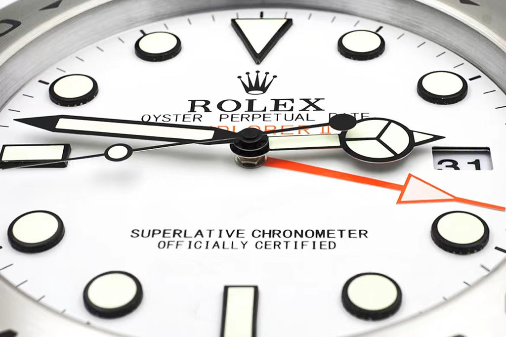 Rolex Explorer II Series, White dial | Wall Clock