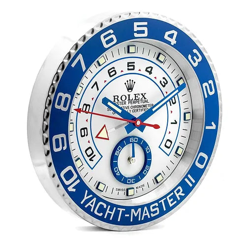 Rolex Yacht Master ll Gold & Blue | Wall Clock