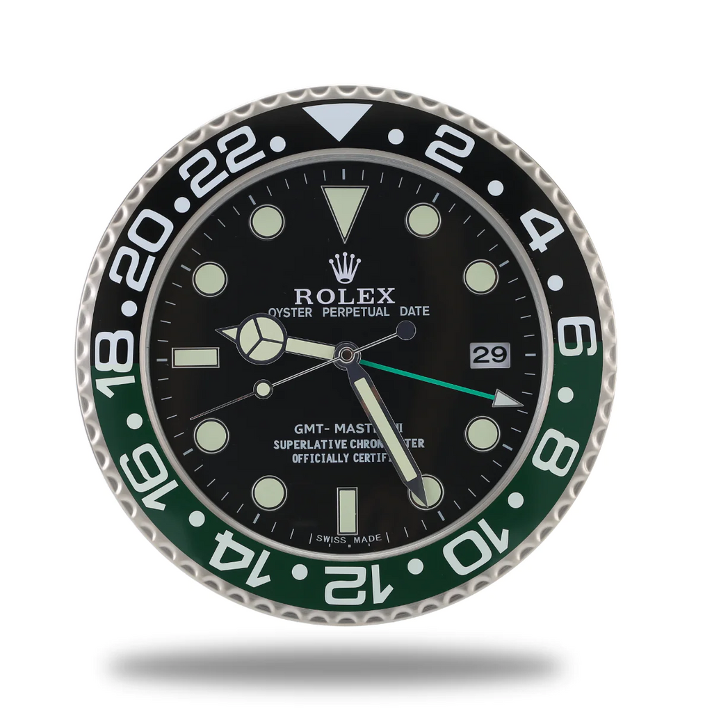 Rolex GMT Master Series,Black & Green | Wall Clock