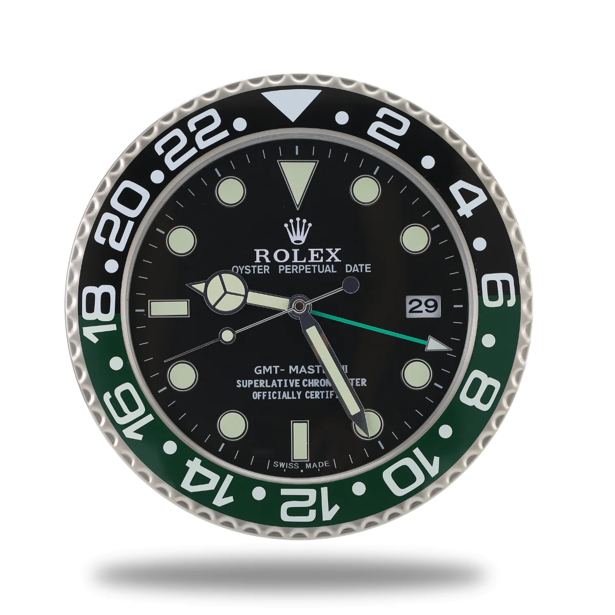 Rolex GMT Master Series,Black & Green | Wall Clock
