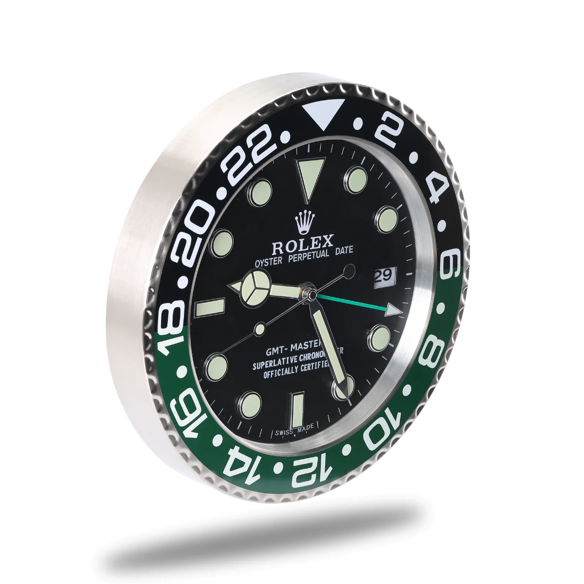 Rolex GMT Master Series,Black & Green | Wall Clock