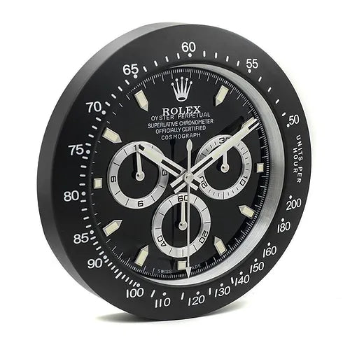Rolex Daytona Series , Black | Wall Clock