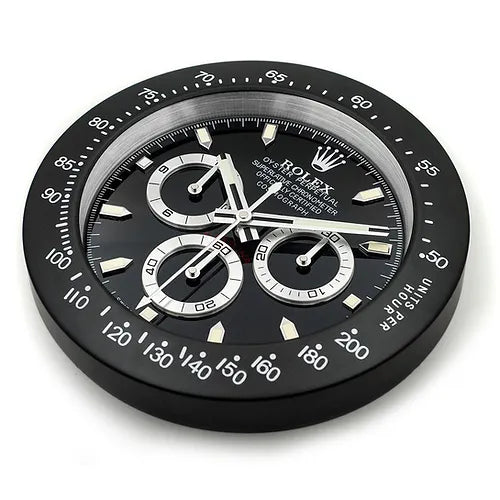 Rolex Daytona Series , Black | Wall Clock