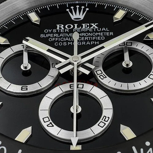 Rolex Daytona Series , Black | Wall Clock